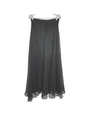 Ethereal 70's Black Union Vintage Long Romantic Tool Maxi Skirt Whimsigoth Fairy